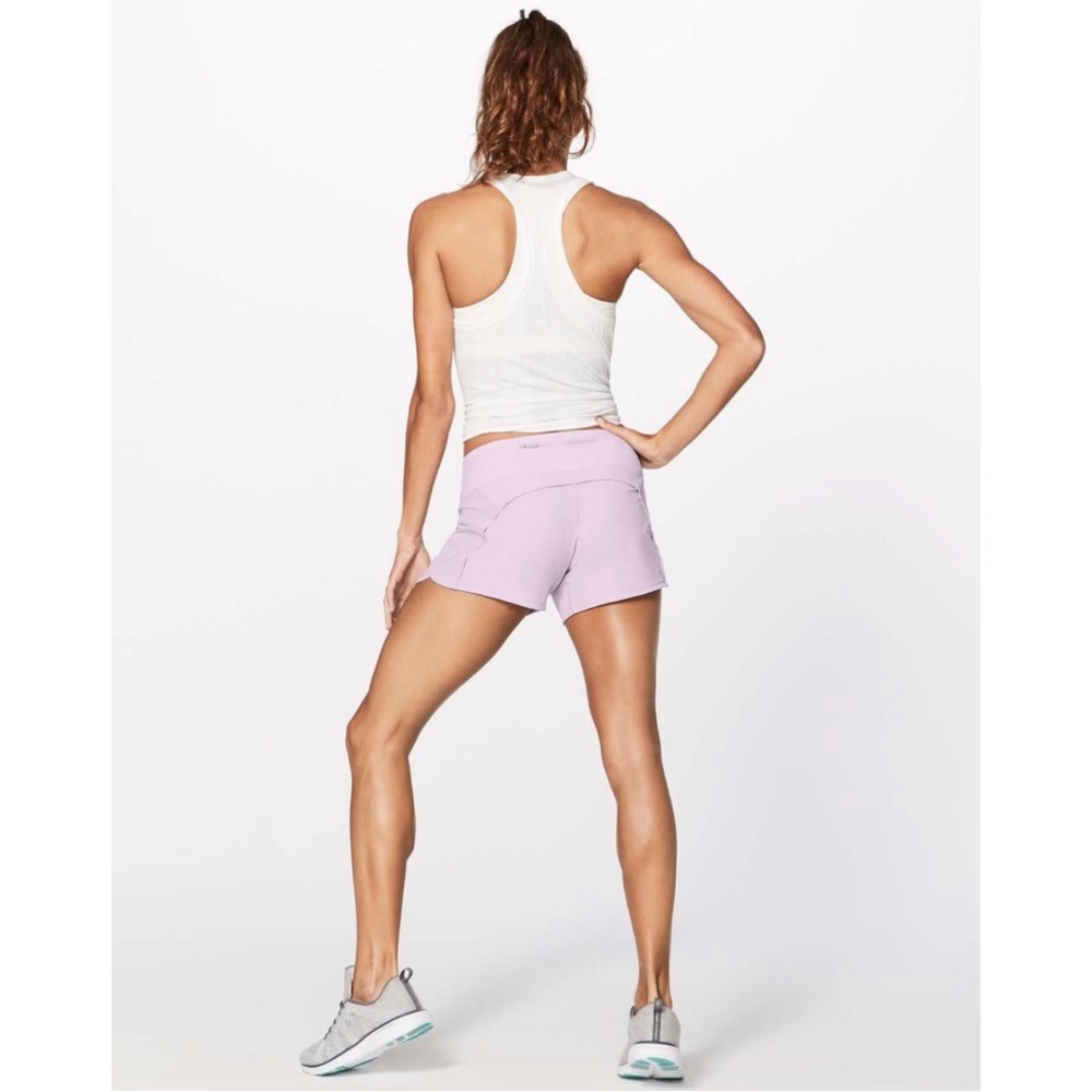Lululemon Run Times Short II *4" in Rose Quartz
